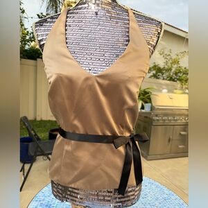 Xscape Sequin Embellished Top in Brown and Purple